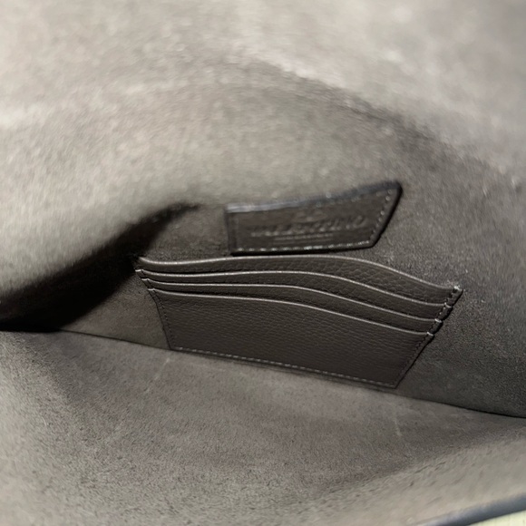 Grey Valentino Rockstud Calfskin Pouch - Picture 7 of 12